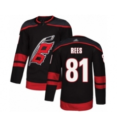 Men's Carolina Hurricanes #81 Jamieson Rees Authentic Black Alternate Hockey Jersey