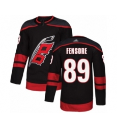 Men's Carolina Hurricanes #89 Domenick Fensore Authentic Black Alternate Hockey Jersey