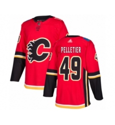 Youth Calgary Flames #49 Jakob Pelletier Authentic Red Home Hockey Jersey