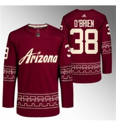 Men's Arizona Coyotes #38 Liam O 27Brien Garnet Alternate Pro Jersey