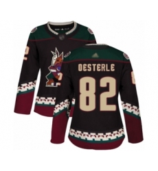 Women's Arizona Coyotes #82 Jordan Oesterle Authentic Black Alternate Hockey Jersey