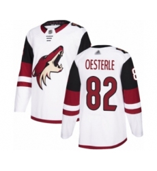 Youth Arizona Coyotes #82 Jordan Oesterle Authentic White Away Hockey Jersey