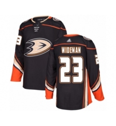 Men's Anaheim Ducks #23 Chris Wideman Authentic Black Home Hockey Jersey