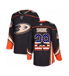 Youth Anaheim Ducks #29 Devin Shore Authentic Green Salute to Service Hockey Jersey