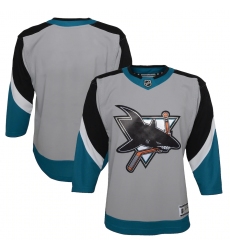 Youth San Jose Sharks Blank Gray 2020-21 Special Edition Premier Jersey