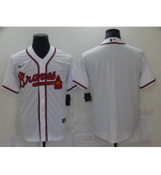 Men's Nike Atlanta Braves Blank White Authentic Jersey