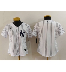 Women's New York Yankees Blank White Stitched Nike Cool Base Throwback Jersey