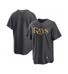 Men's Tampa Bay Rays Blank Charcoal 2022 All-Star Cool Base Stitched Baseball Jersey
