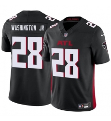 Men's Atlanta Falcons #28 Carlos Washington Jr Black 2024 F.U.S.E Vapor Untouchable Limited Football Stitched Jersey