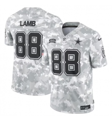 Men's Dallas Cowboys #88 CeeDee Lamb 2024 Arctic Camo Salute To Service Limited Stitched Football Jersey