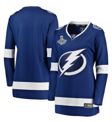 Women's Tampa Bay Lightning Fanatics Branded Blue Blank Home 2020 Stanley Cup Champions Breakaway Jersey