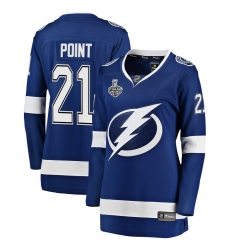 Women's Tampa Bay Lightning Fanatics Branded White Blank Away 2020 Stanley Cup Champions Breakaway Jersey