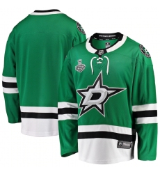 Men's Dallas Stars Blank Fanatics Branded Green 2020 Stanley Cup Final Bound Home Breakaway Jersey