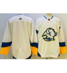 Men's Buffalo Sabres Blank White 2022 Reverse Retro Authentic Jersey