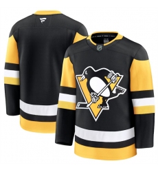 Men's Pittsburgh Penguins Blank Black 2024-25 Home Stitched Hockey Jersey