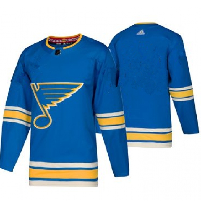 Men's St. Louis Blues Blank Blue Alternate Official Adidas Jersey