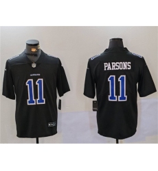 Men's Dallas Cowboys #11 Micah Parsons Black Throwback Vapor Untouchable Limited Football Stitched Jersey