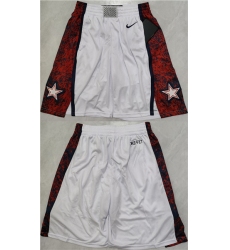 Men's Team USA White Red Shorts