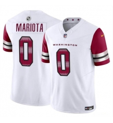 Men's Washington Commanders #0 Marcus Mariota White 2023 F.U.S.E. Vapor Limited Football Stitched Jersey Men's Washington Commanders #0 Marcus Mariota White 2023 F.U.S.E. Vapor Limited Football Stitched Jersey