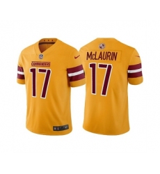 Men's Washington Commanders #17 Terry McLaurin Gold Vapor Untouchable Stitched Football Jersey Men's Washington Commanders #17 Terry McLaurin Gold Vapor Untouchable Stitched Football Jersey