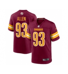 Men's Washington Commanders #93 Jonathan Allen 2022 Burgundy Game Stitched Jersey Men's Washington Commanders #93 Jonathan Allen 2022 Burgundy Game Stitched Jersey