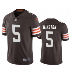Men's Cleveland Browns #5 Jameis Winston Brown Vapor Limited Football Stitched Jersey Men's Cleveland Browns #5 Jameis Winston Brown Vapor Limited Football Stitched Jersey