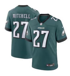 Men's Philadelphia Eagles #27 Quinyon Mitchell Nike Midnight Green Limited NFL Jersey