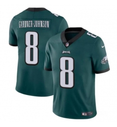 Men's Philadelphia Eagles #8 Chauncey Gardner-Johnson Green Vapor Untouchable Limited Football Stitched Jersey