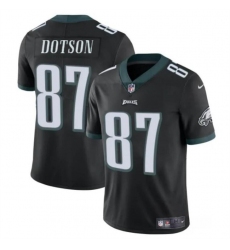 Men's Philadelphia Eagles #87 Jahan Dotson Black Vapor Untouchable Limited Stitched Football Jersey