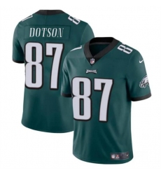 Men's Philadelphia Eagles #87 Jahan Dotson Green Vapor Untouchable Limited Stitched Football Jersey