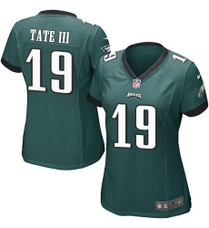 Women's Nike Philadelphia Eagles #19 Golden Tate III Game Midnight Green Team Color NFL Jersey