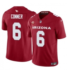 Men's Arizona Cardinals #6 James Conner Red 2024 F.U.S.E. With 3-Star C Vapor Untouchable Limited Football Stitched Jersey