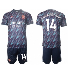 Men 2021-2022 Club Arsenal away blue 14 Soccer Jersey