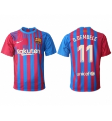 Men 2021-2022 Club Barcelona home aaa version red 11 Nike Soccer Jerseys