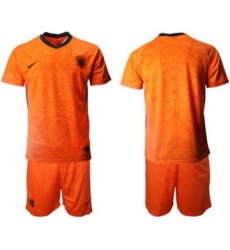 Men's Netherlands Custom Euro 2021 Soccer Jersey and Shorts