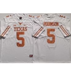 Men's Texas Longhorns #5 Bijan Robinson White 2022 Vapor Untouchable Stitched Nike Jersey