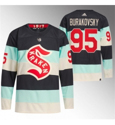 Men's Seattle Kraken #95 Andre Burakovsky Deep Sea Blue 2024 Winter Classic Primegreen Stitched Jersey