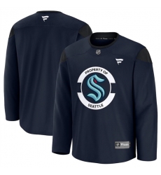 Men's Seattle Kraken Navy 2024-25 Team Practice Stitched Hockey Jersey