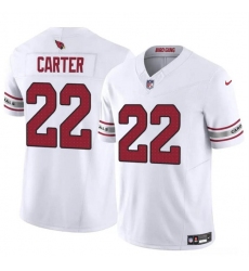 Men's Arizona Cardinals #22 Michael Carter White 2023 F.U.S.E. Vapor Untouchable Limited Football Stitched Jersey