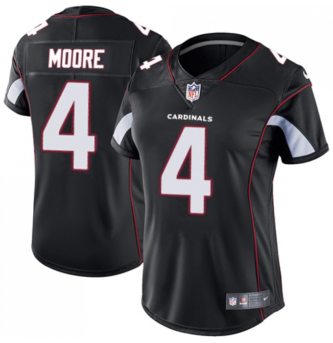 Women's Nike Arizona Cardinals #4 Rondale Moore Black Alternate Stitched NFL Vapor Untouchable Limited Jersey
