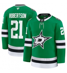 Men's Dallas Stars #21 Jason Robertson Green 2024-25 Home Stitched Hockey Jersey