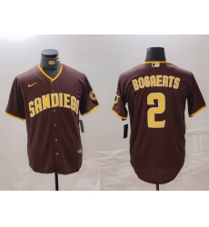 Men's San Diego Padres #2 Xander Bogaerts Brown Cool Base Stitched Jersey