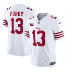 Men's San Francisco 49ers #13 Brock Purdy White 2024 F.U.S.E. With 2-Star C Vapor Untouchable Limited Football Stitched Jersey