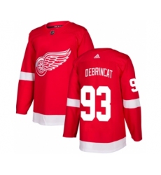 Men's Detroit Red Wings #93 Alex DeBrincat Red Stitched Jersey