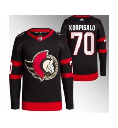 Men's Ottawa Senators #70 Joonas Korpisalo Black Stitched Jersey