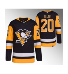 Men's Pittsburgh Penguins #20 Lars Eller Black Stitched Jersey1