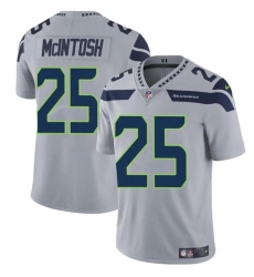 Men's Seattle Seahawks #25 Kenny McIntosh Gray Vapor Limited Football Stitched Jersey