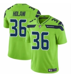 Youth Seattle Seahawks #36 George Holani Green Vapor Limited Stitched Football Jersey