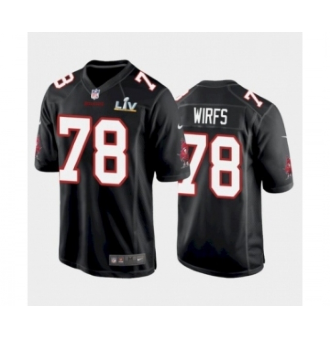 Youth Tampa Bay Buccaneers #78 Tristan Wirfs Black Fashion Super Bowl LV Jersey