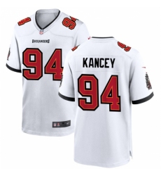 Men's Tampa Bay Buccaneers #94 Calijah Kancey White 2023 Draft Stitched Game Jersey